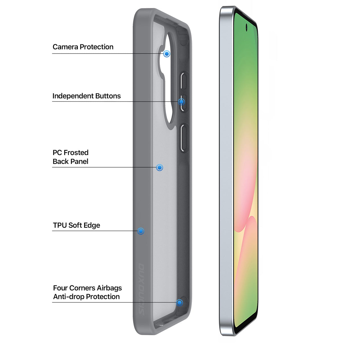 Samsung Galaxy A57 DUX DUCIS Hybrid Case - Grey