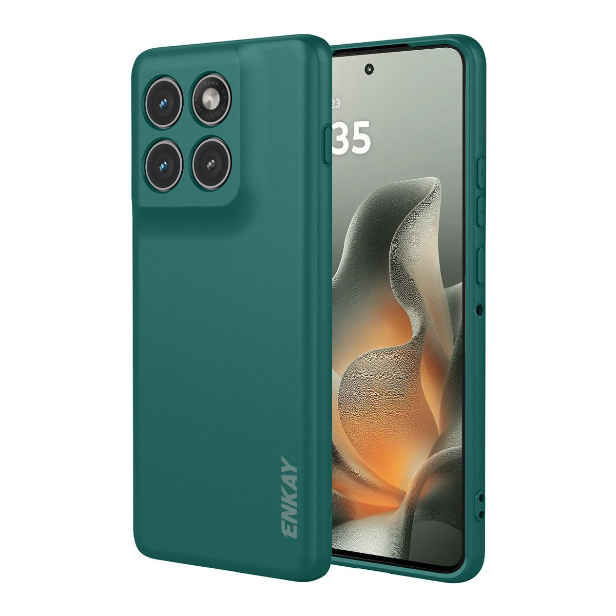 Motorola Edge 70 ENKAY Silicone Case - Dark Green