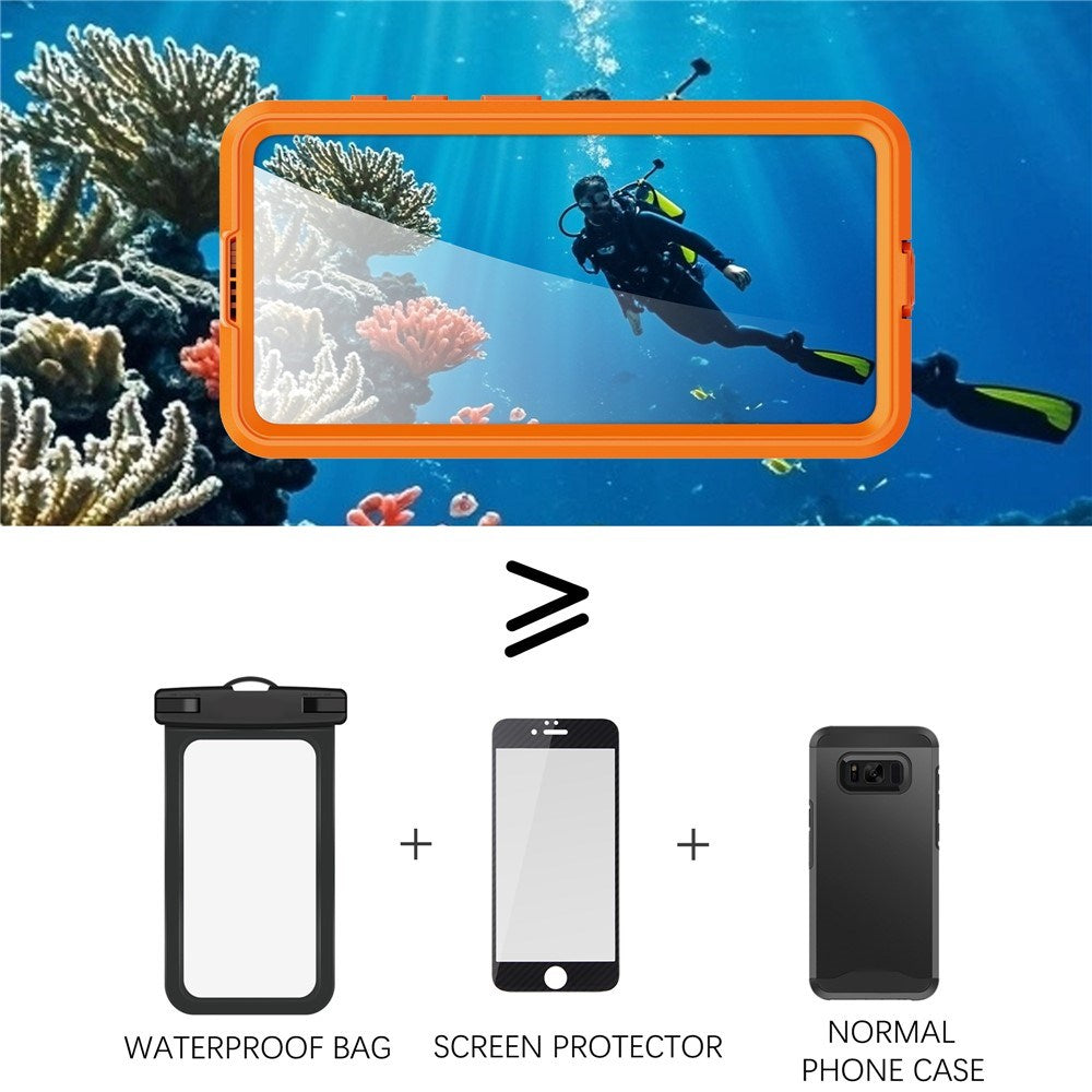 Samsung Galaxy S26 Redpebber Waterproof Hybrid Plastic Case – MagSafe Compatible – Orange