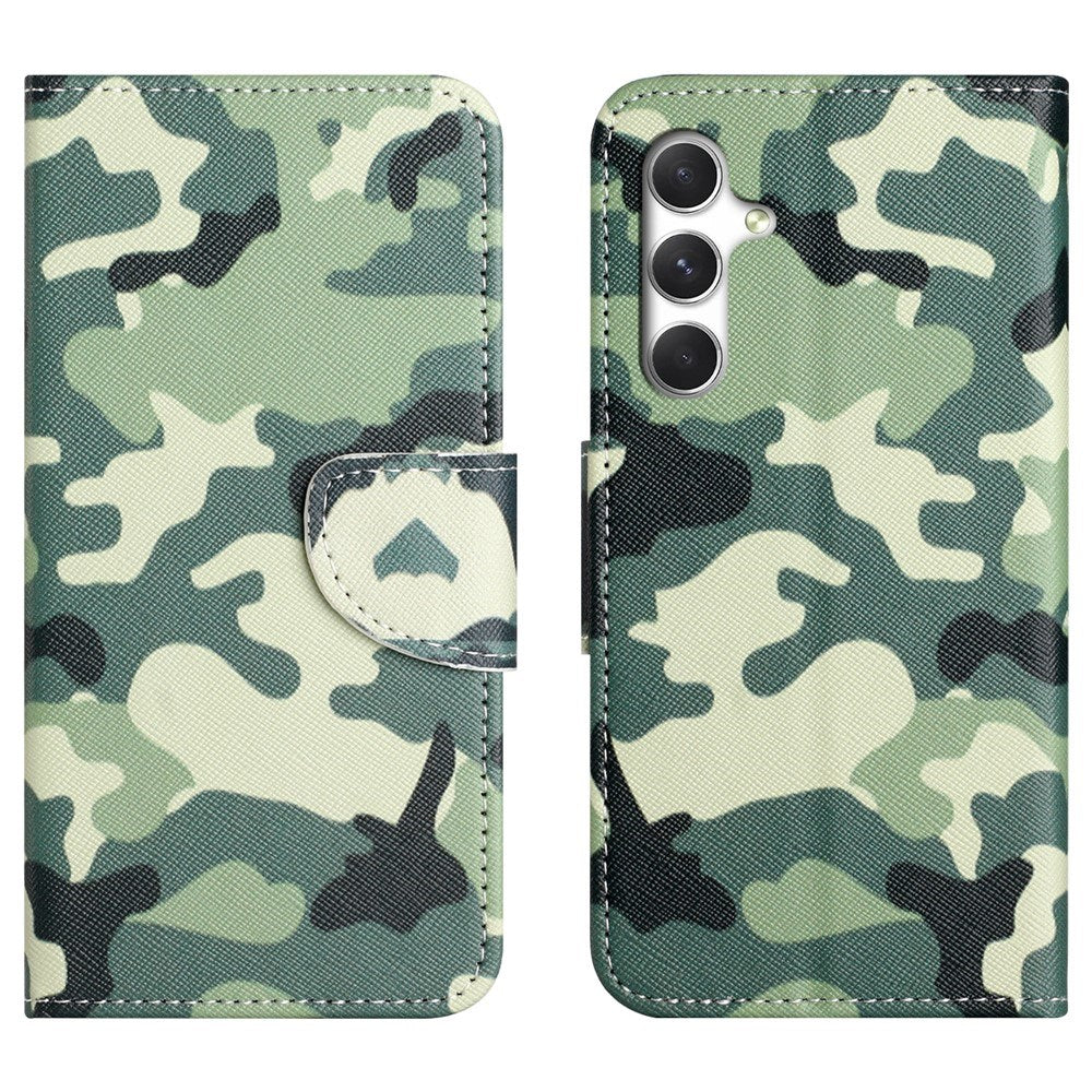 Samsung Galaxy S26 EIDERWOOD Faux Leather Flip Case with Pattern - Camouflage