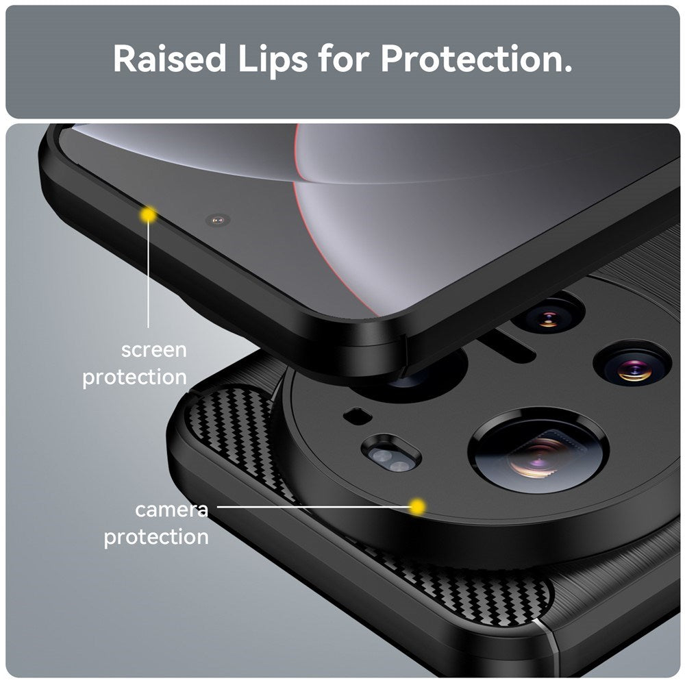 Xiaomi 17 Ultra EIDERWOOD Brushed Carbon Case - Black