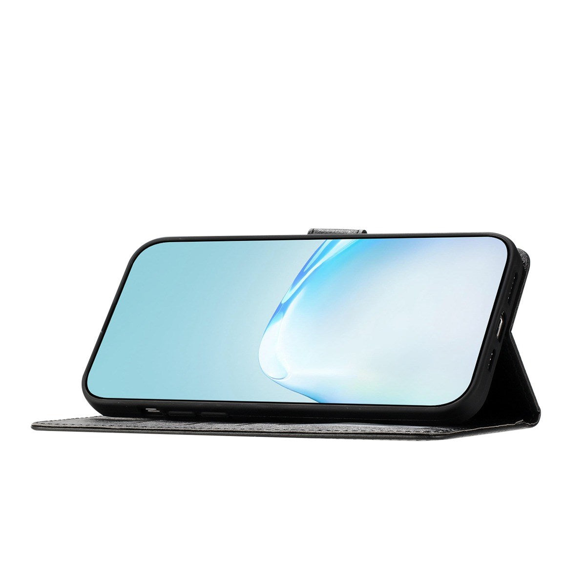 Xiaomi Redmi Note 15 (5G) / Poco M8 (5G) EIDERWOOD Faux Leather Flip Case with Strap – Black