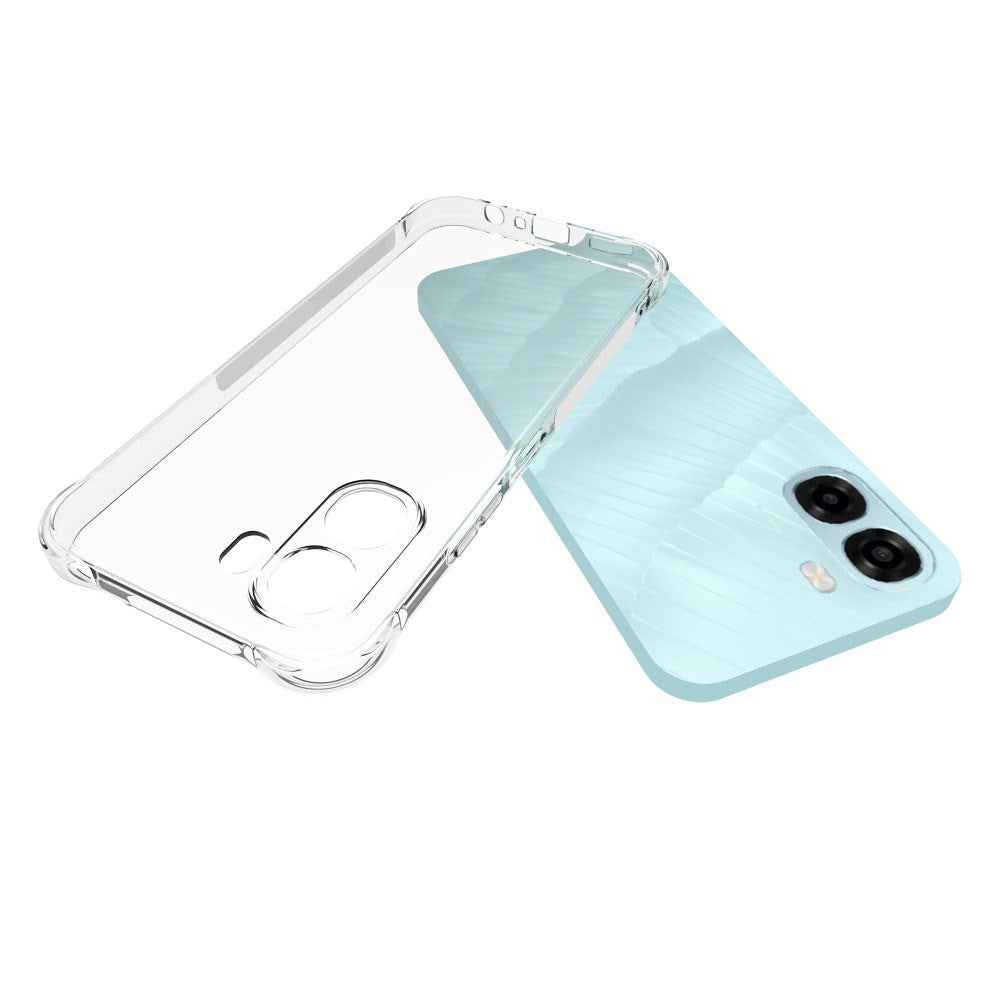 OPPO A6x EIDERWOOD Flexible Plastic Case with Reinforced Corners - Transparent