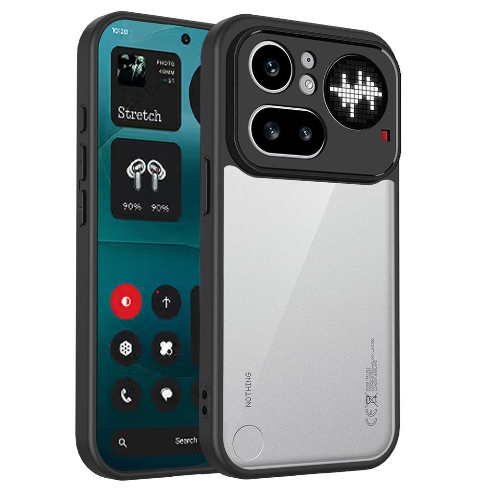 Nothing Phone (4a) Pro Hybrid Mobile Case - Transparent / Black
