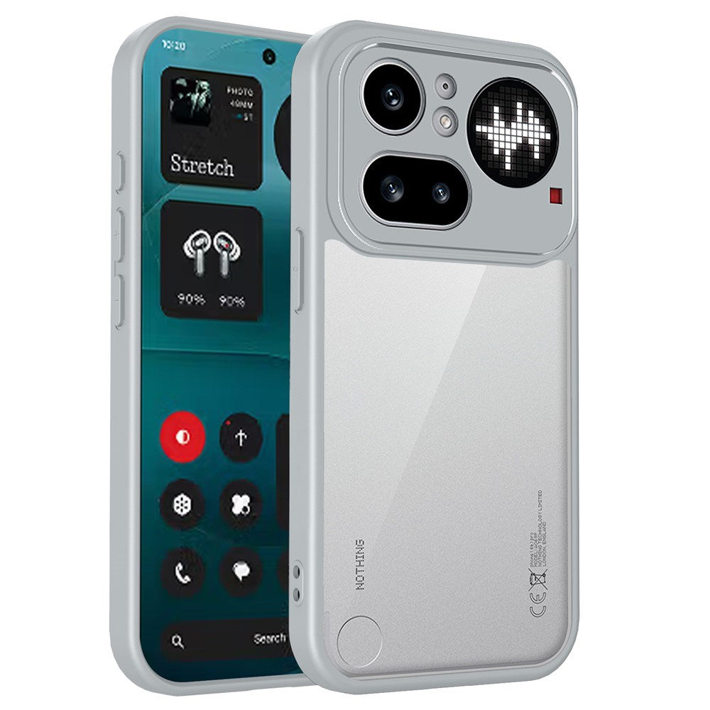 Nothing Phone (4a) Pro Hybrid Mobile Case - Transparent / Grey