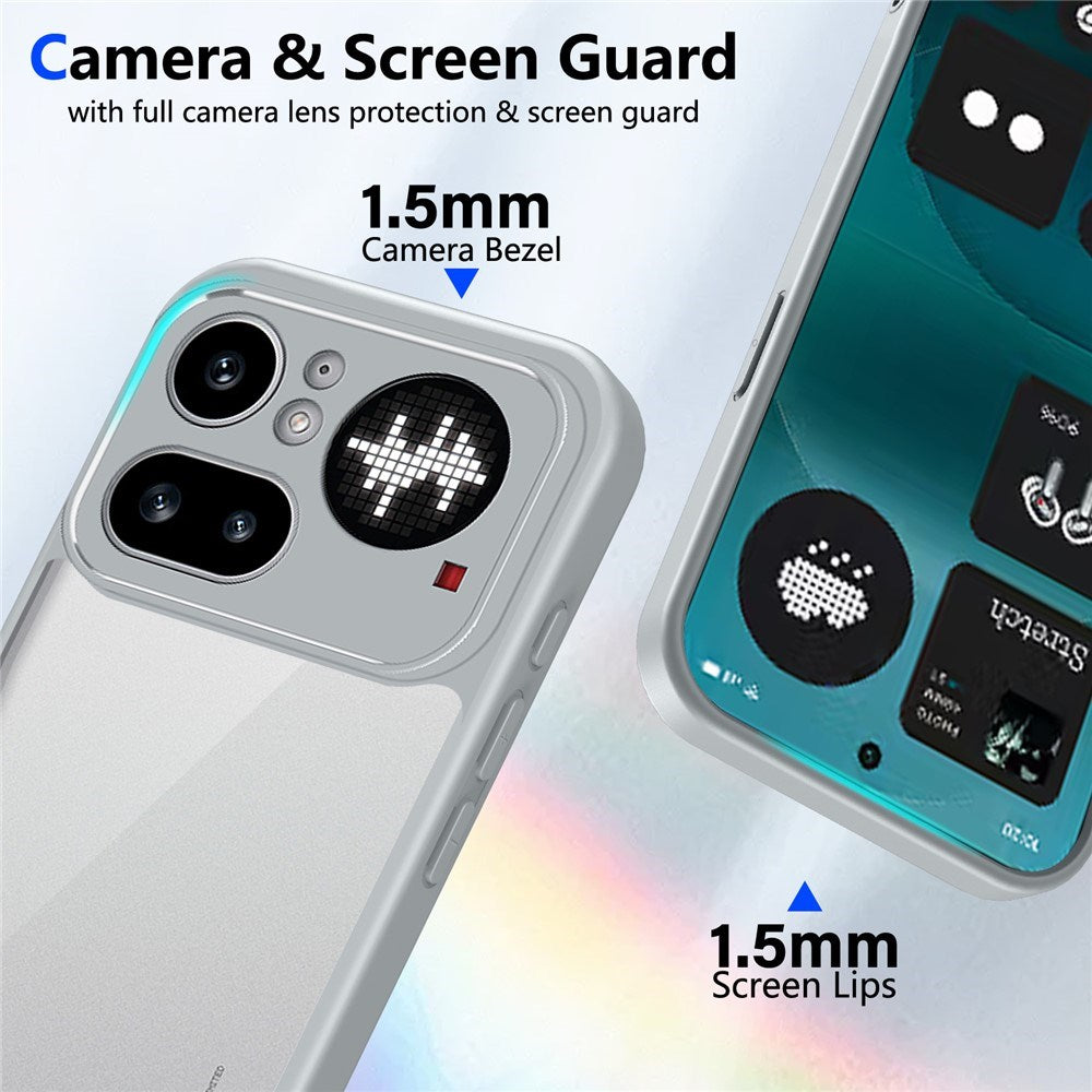 Nothing Phone (4a) Pro Hybrid Mobile Case - Transparent / Grey