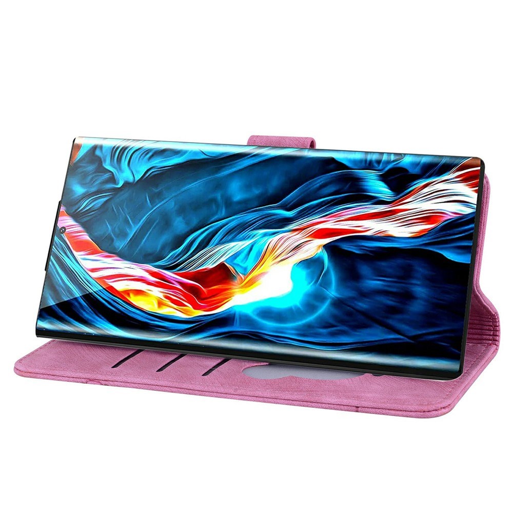 Samsung Galaxy S26 EIDERWOOD Flip Cover with Print / Card Holder / Strap - Pink