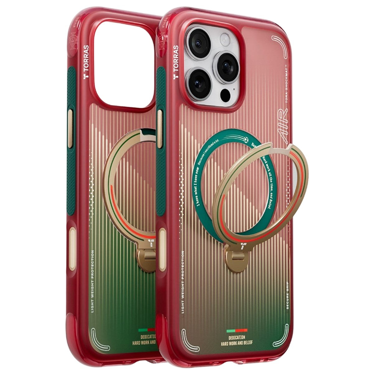 iPhone 16 Pro TORRAS Ostand Q3 Air Case with 360° Kickstand - MagSafe Compatible - Glory Slash