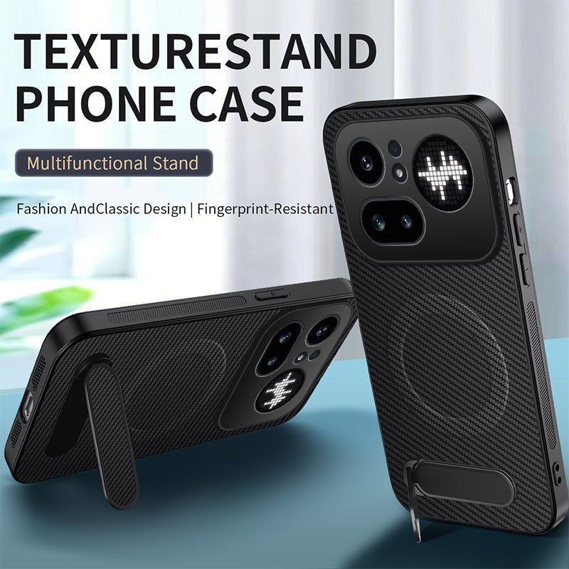 Nothing Phone (4a) Pro EIDERWOOD Hybrid Case with Kickstand - Black