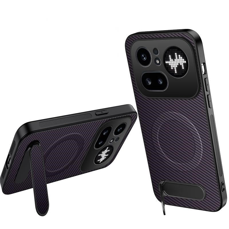 Nothing Phone (4a) Pro EIDERWOOD Hybrid Case with Kickstand - Purple