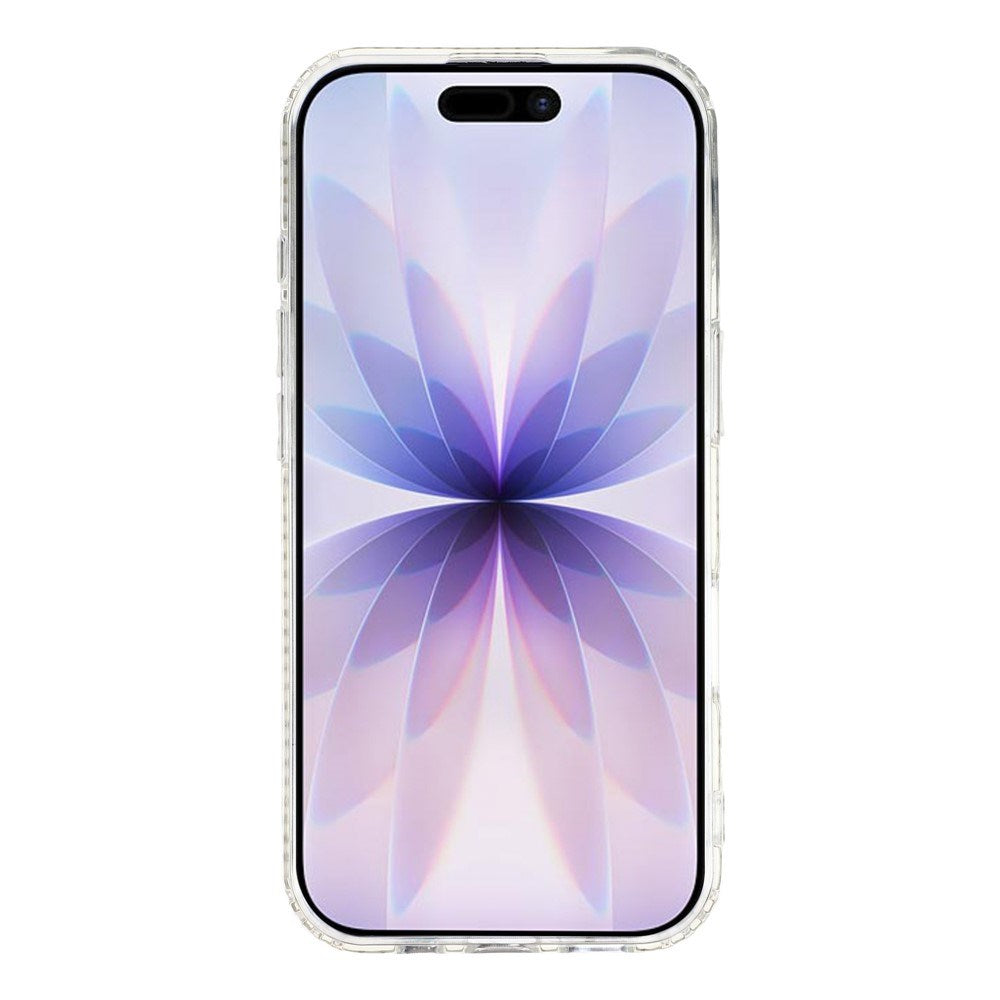 iPhone 17 EIDERWOOD Hybrid Case with Rhinestone & Floral Design - Transparent / Cherry Blossoms