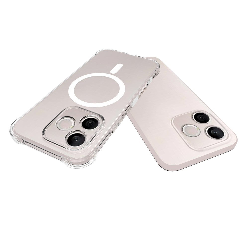 Honor 600 Lite EIDERWOOD Flexible Plastic Case with Shock-Absorbing Corners - MagSafe Compatible - Transparent