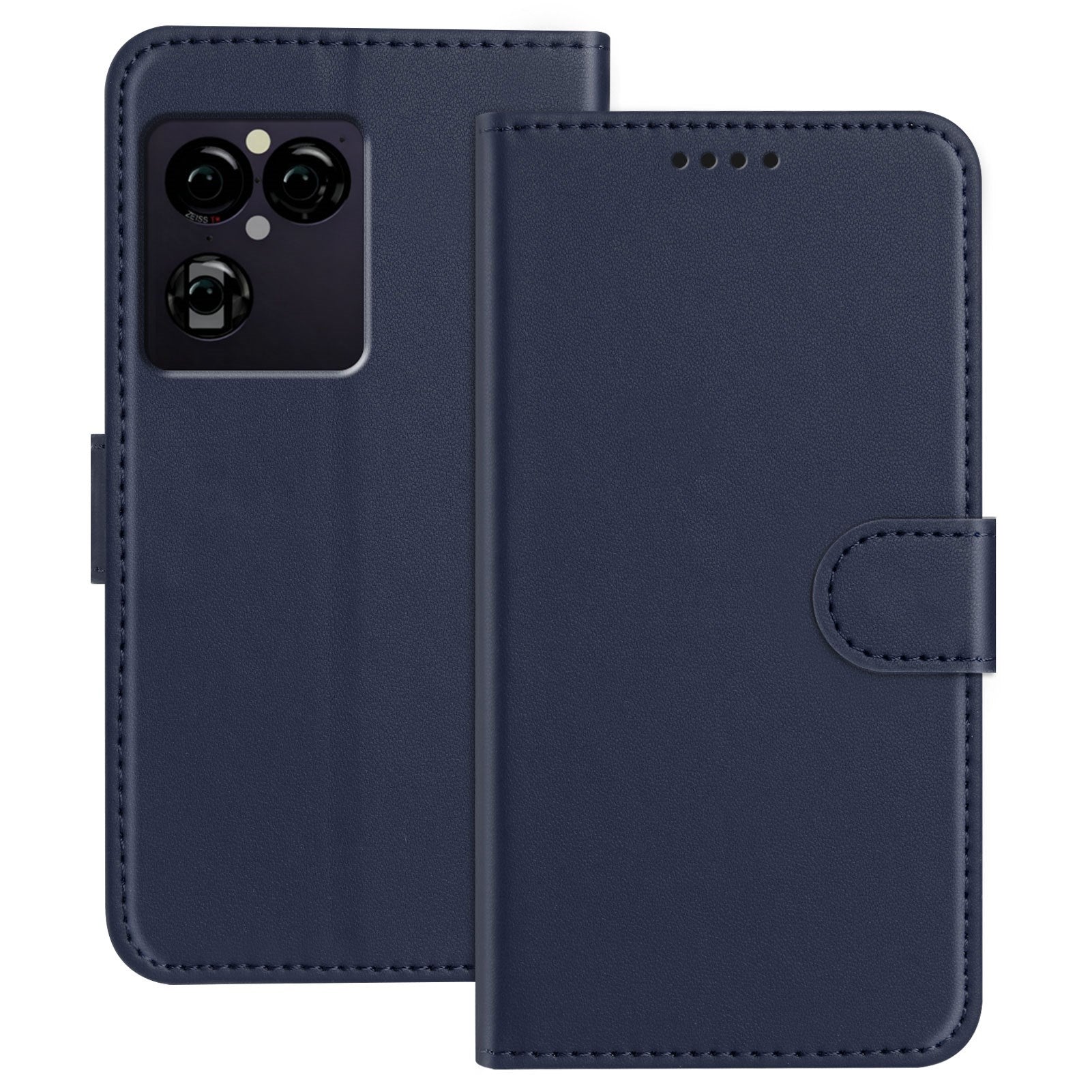 Sony Xperia 1 VIII EIDERWOOD Artificial Leather Flip Case with Stand Function and Card Holder - Blue