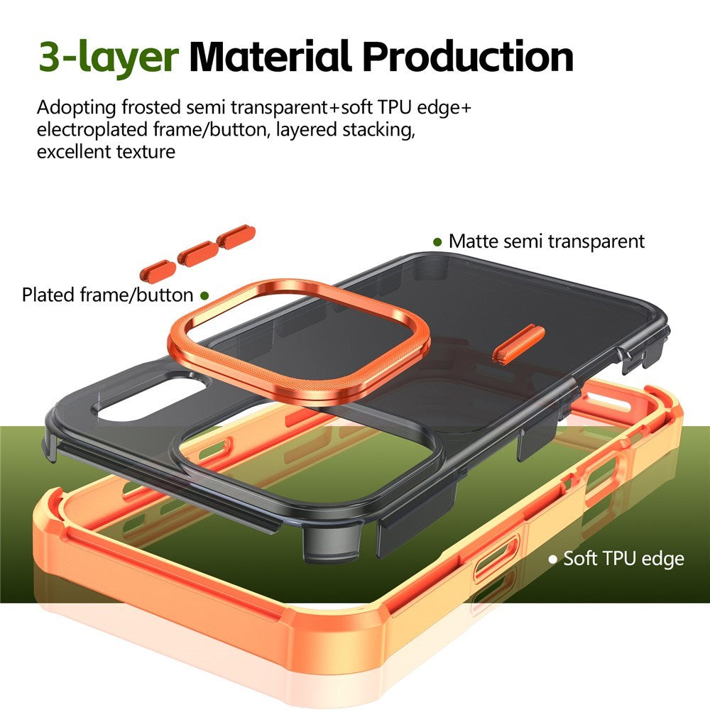 iPhone 17 Pro EIDERWOOD Matte Hybrid Plastic Case - MagSafe Compatible - Orange