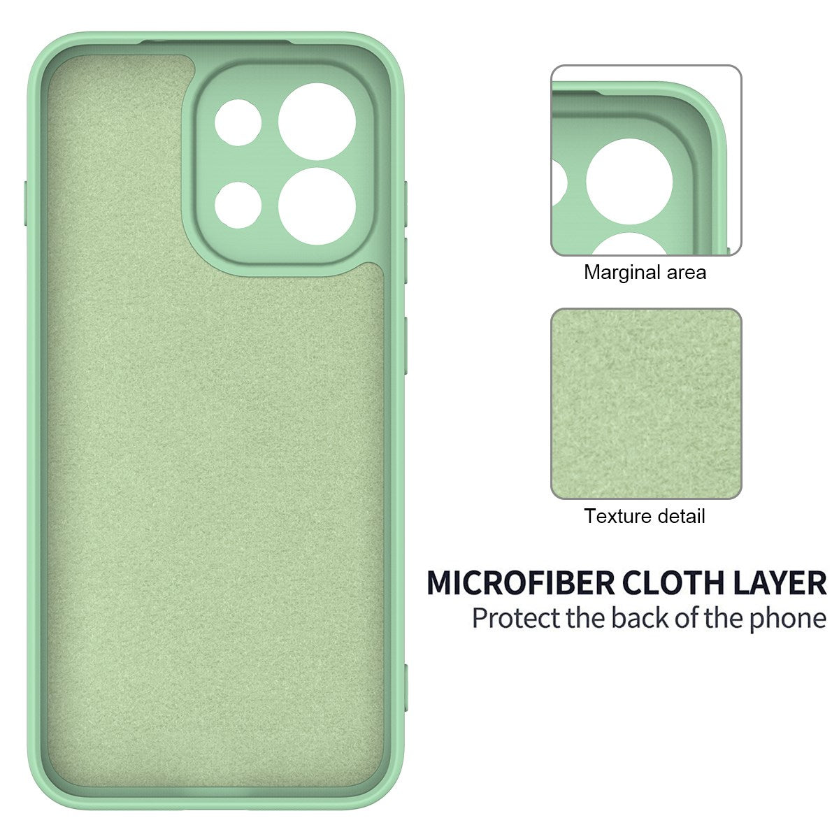 OnePlus Nord 6 EIDERWOOD Lined Silicone Case with Strap - Green