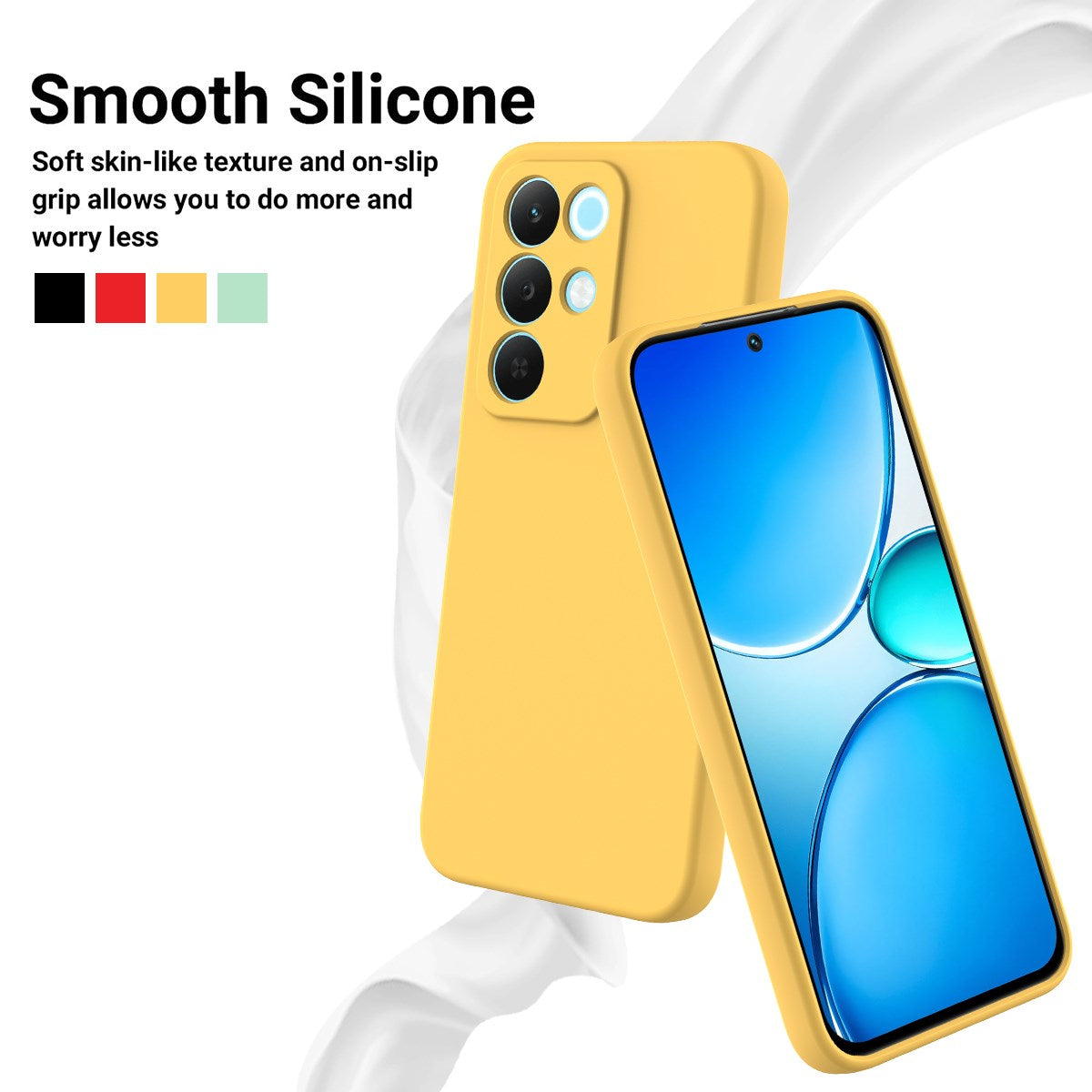 Realme C100 EIDERWOOD Silicone Case with Strap - Yellow