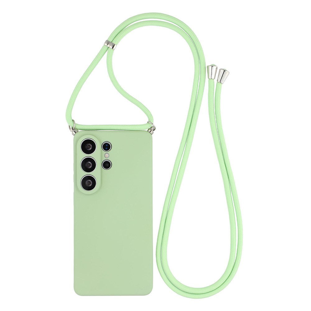 Samsung Galaxy S26 Ultra EIDERWOOD Lined Flexible Plastic Case w. Strap - Light Green