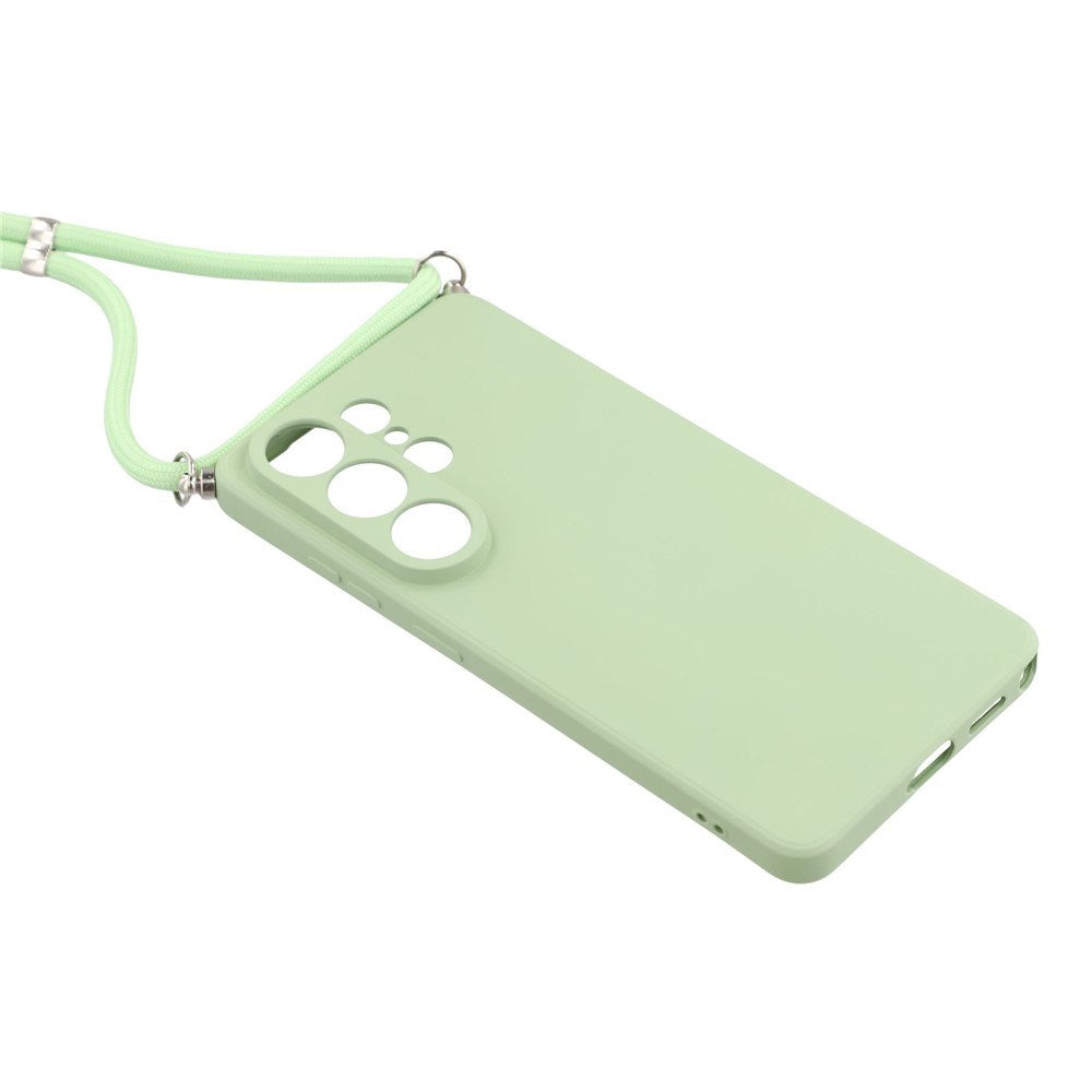 Samsung Galaxy S26 Ultra EIDERWOOD Lined Flexible Plastic Case w. Strap - Light Green