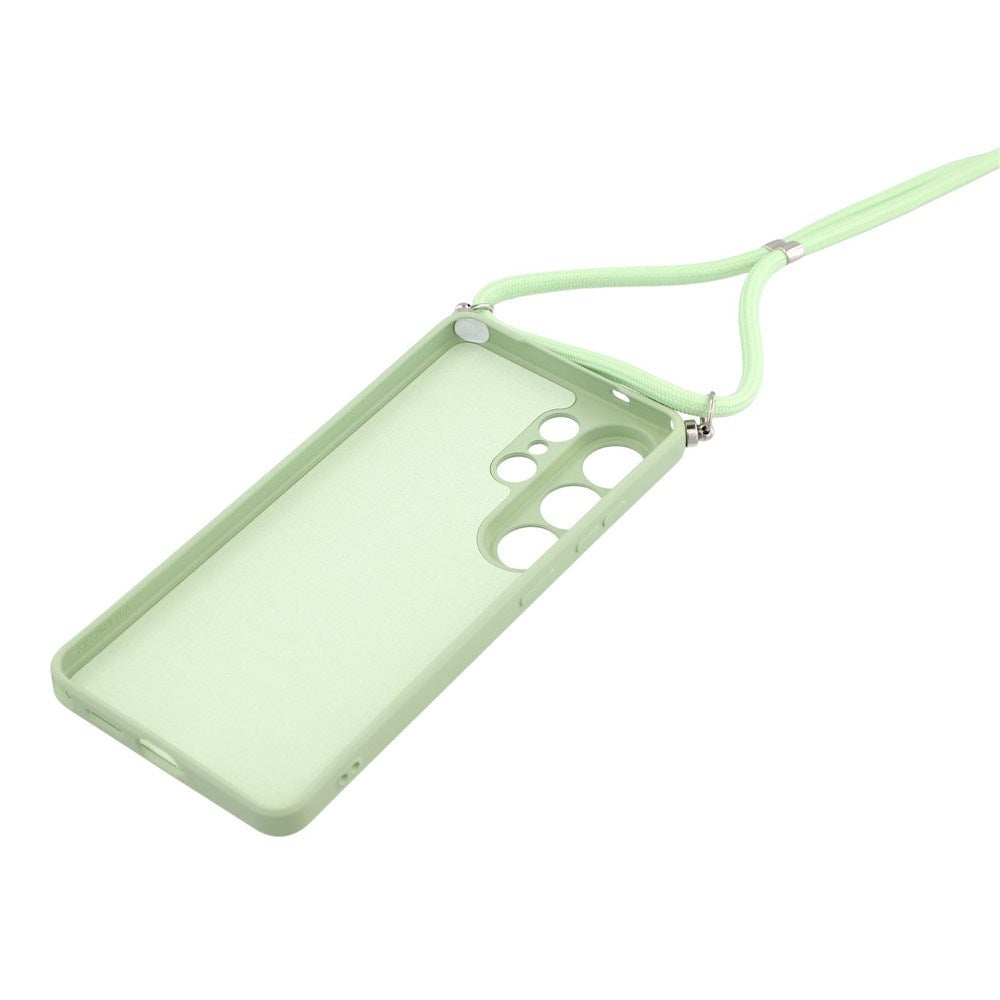 Samsung Galaxy S26 Ultra EIDERWOOD Lined Flexible Plastic Case w. Strap - Light Green