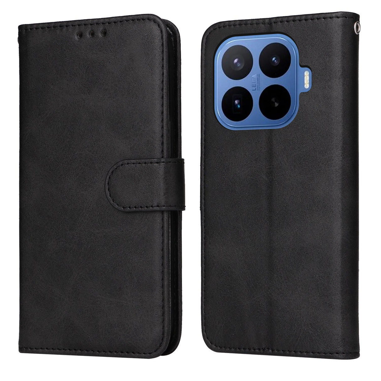 Xiaomi 17T Pro EIDERWOOD Faux Leather Flip Case with Strap - Black