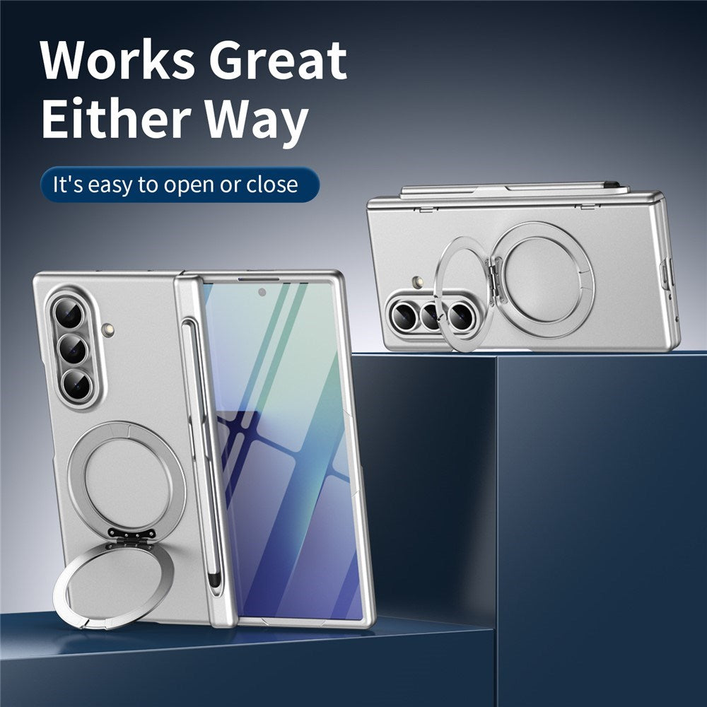 Samsung Galaxy Z Fold8 Ultra EIDERWOOD Case with Screen Protection & Stand Function - Silver