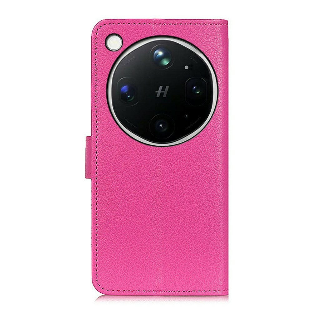 OPPO Find X9 Ultra EIDERWOOD Faux Leather Flip Case with Card Holder & Stand Function - Pink