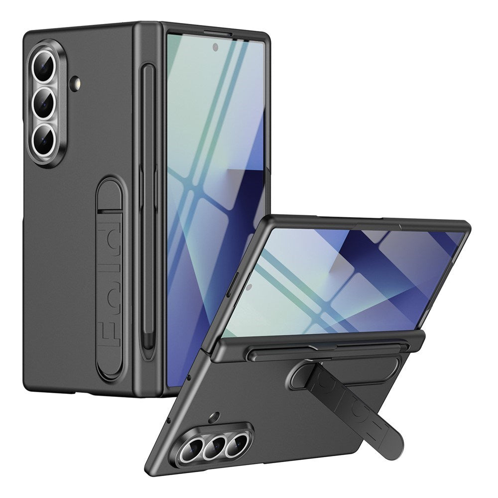 Samsung Galaxy Z Fold8 Ultra Hard Plastic Case with Screen Protector & Kickstand - Grey