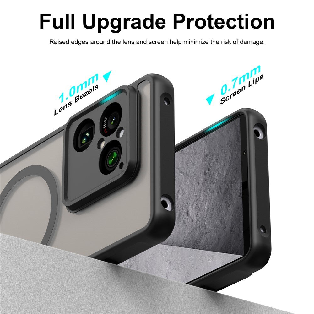 Sony Xperia 1 VIII EIDERWOOD Matte Hybrid Case - MagSafe Compatible - Transparent / Black