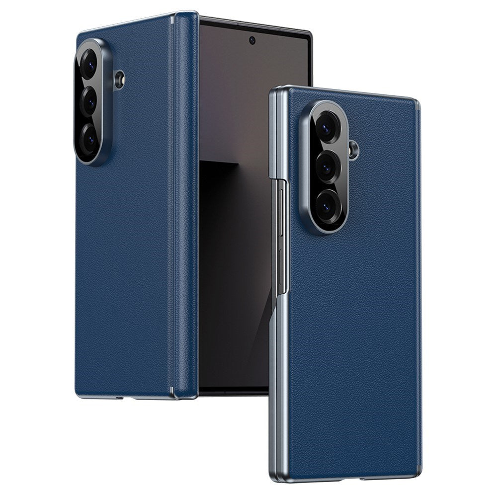 Samsung Galaxy Z Fold8 Ultra Faux Leather Back Case - Blue