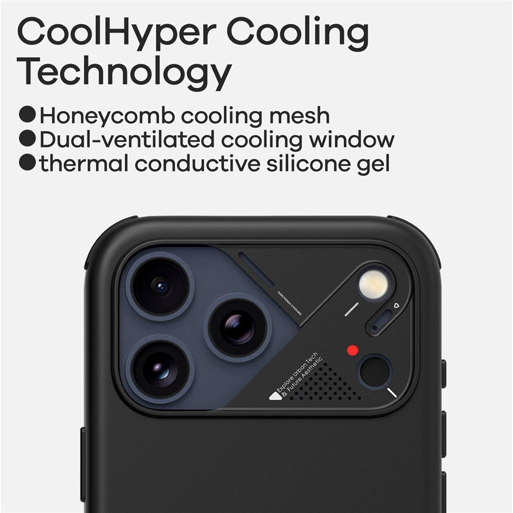 iPhone 17 Pro AULUMU Faux Leather Case - MagSafe Compatible - Black