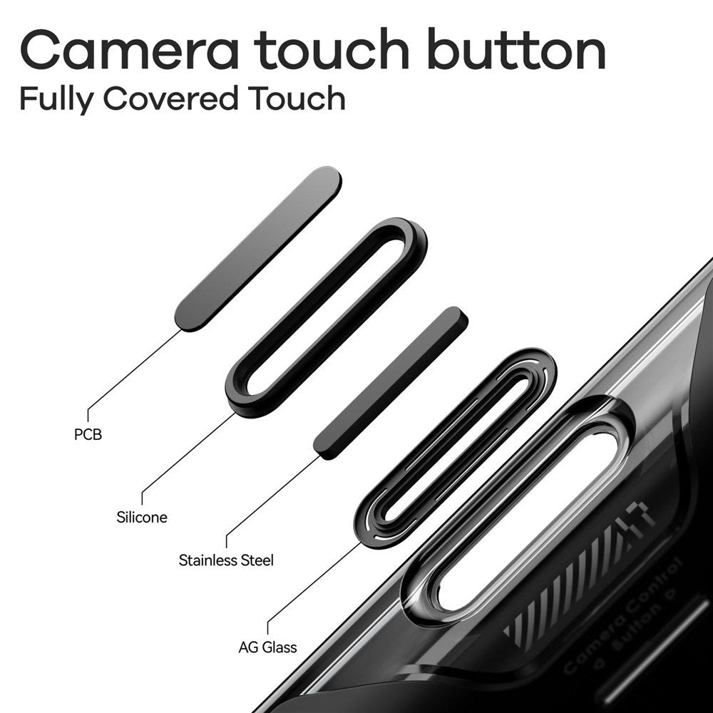 iPhone 17 Pro Max AULUMU Luminous Flexible Plastic Case - MagSafe Compatible - Black