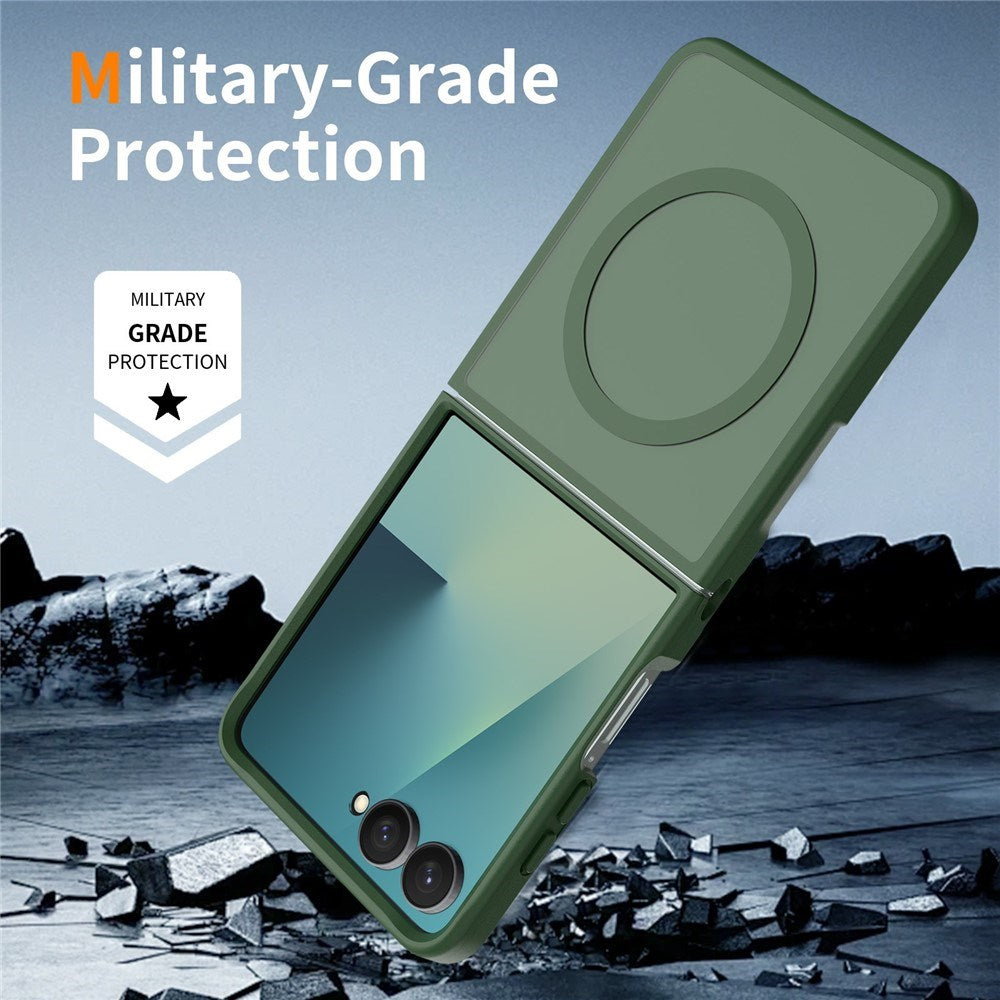 Samsung Galaxy Z Flip8 Matte Flexible Plastic Case - MagSafe Compatible - Green