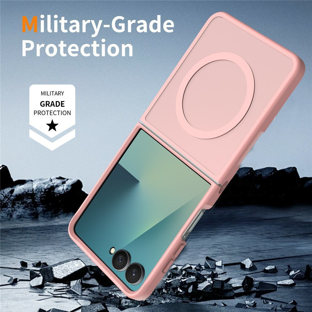 Samsung Galaxy Z Flip8 Matte Flexible Plastic Case - MagSafe Compatible - Pink