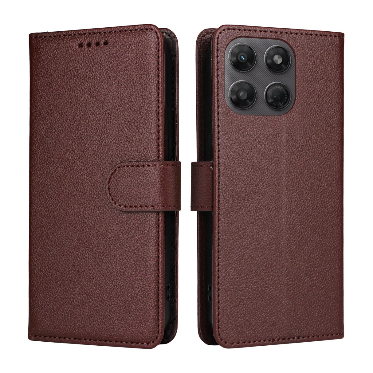 Motorola Moto G47 / G37 EIDERWOOD Flip Cover (RFID Blocking) - Brown