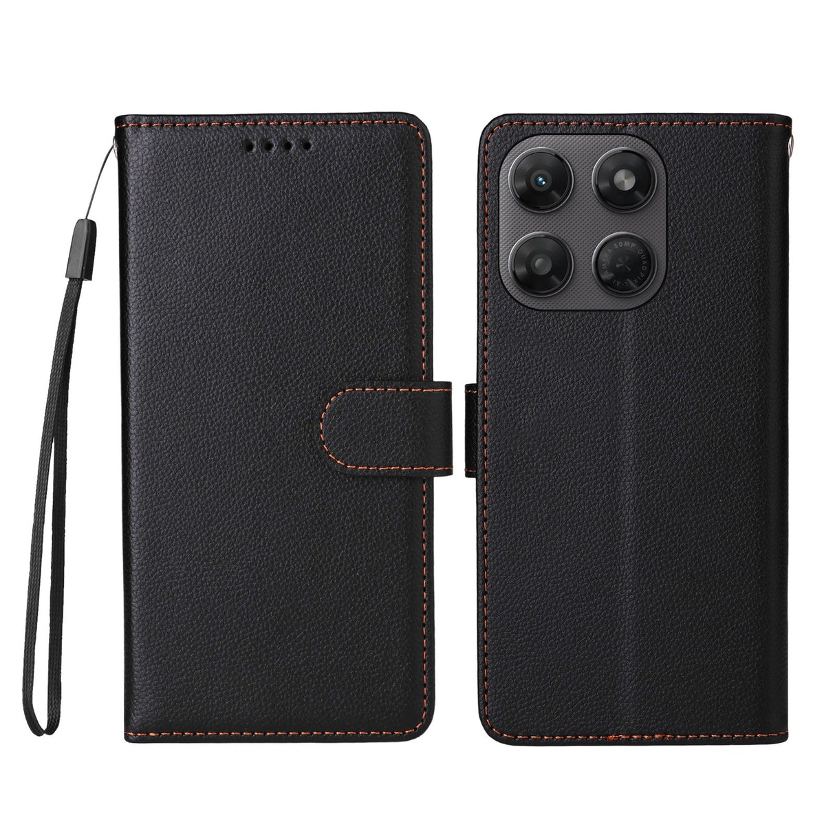 Motorola Moto G47 / G37 EIDERWOOD Flip Cover (RFID Blocking) - Black