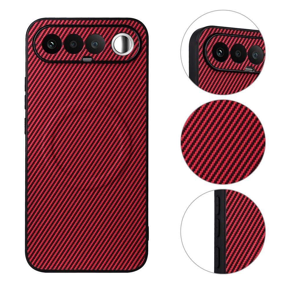 Realme 16 EIDERWOOD Hybrid Carbon Case - MagSafe Compatible - Red