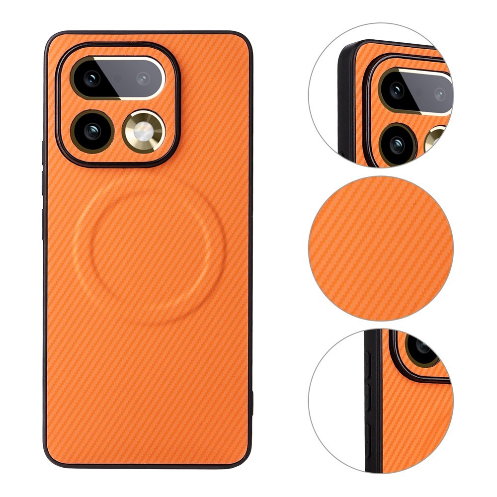 Realme 16 Pro EIDERWOOD Hybrid Carbon Case - MagSafe Compatible - Orange