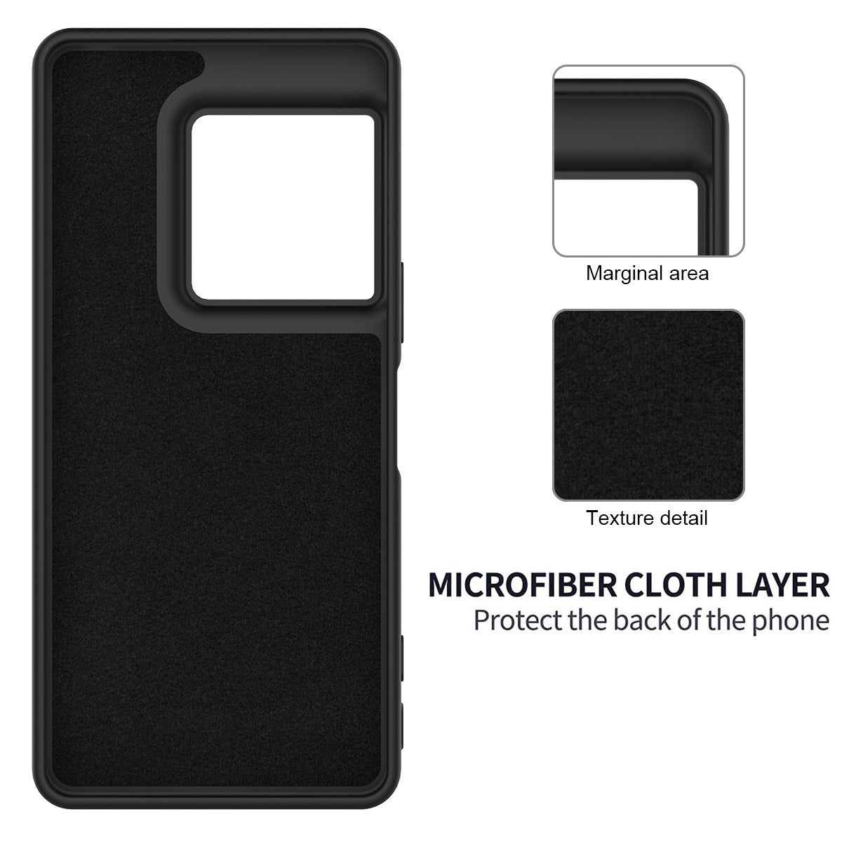 Sony Xperia 1 VIII EIDERWOOD Lined Silicone Case with Strap - Black