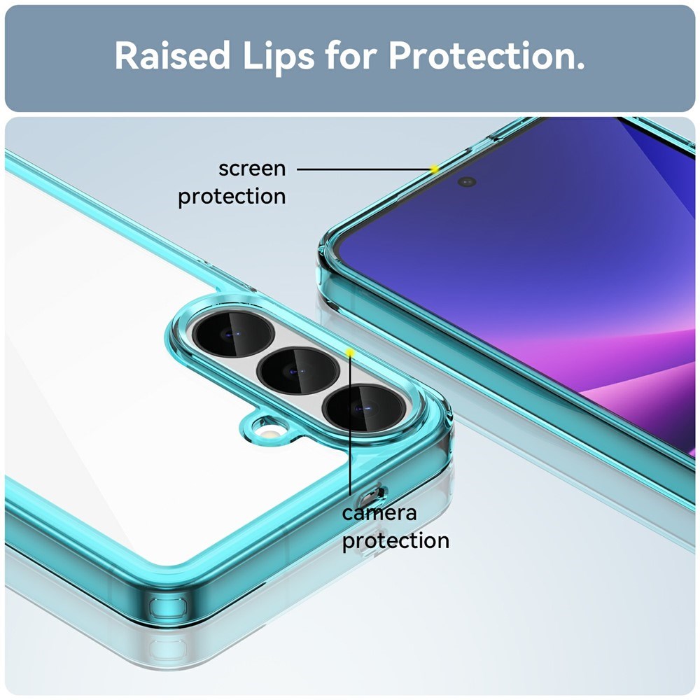 Samsung Galaxy S26 FE EIDERWOOD Hybrid Phone Case - Transparent / Turquoise