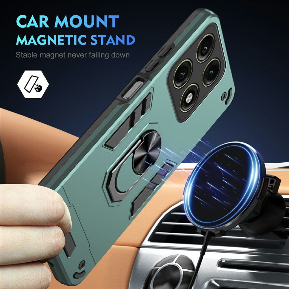 Motorola Edge 70 Pro EIDERWOOD Magnetic Hybrid Rugged Case with Kickstand - Green