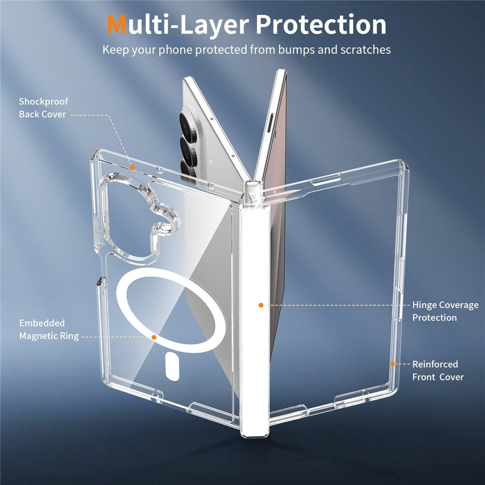 Samsung Galaxy Z Fold8 Ultra EIDERWOOD Hybrid All-Around Protection Case - MagSafe Compatible - Transparent