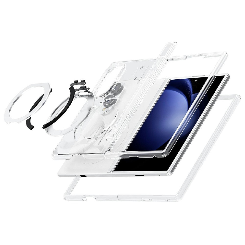 Samsung Galaxy Z Fold8 EIDERWOOD Hybrid Case with Rotatable Kickstand - Transparent