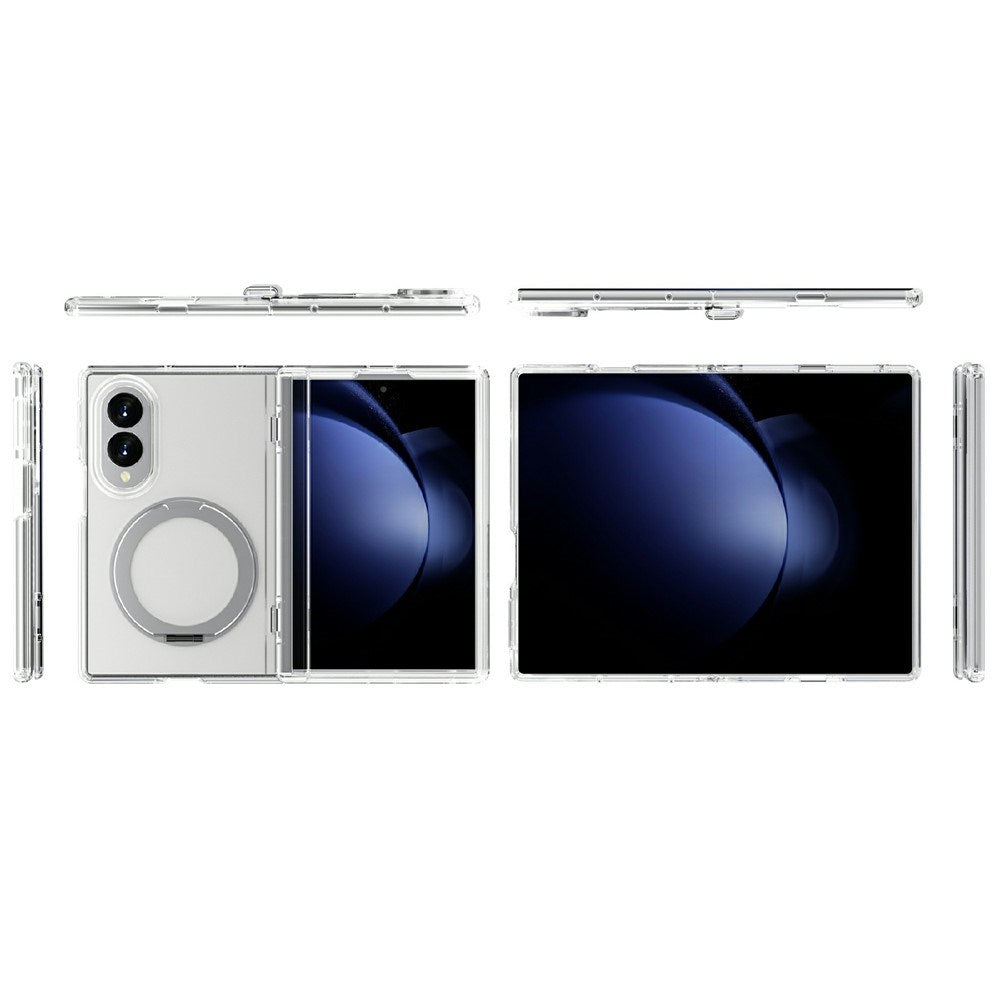 Samsung Galaxy Z Fold8 EIDERWOOD Hybrid Case with Rotatable Kickstand - Transparent