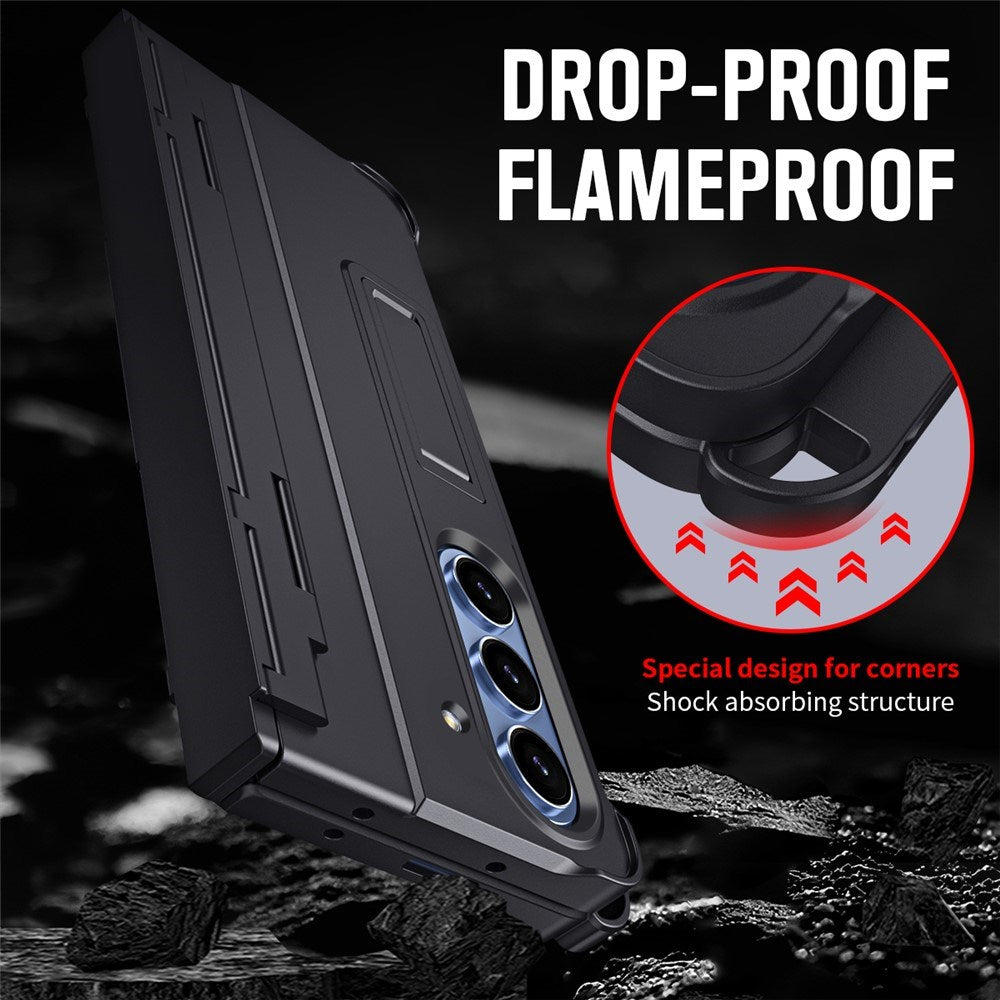 Samsung Galaxy Z Fold8 Ultra EIDERWOOD Rugged Case with Stand Function & Screen Protection - Black