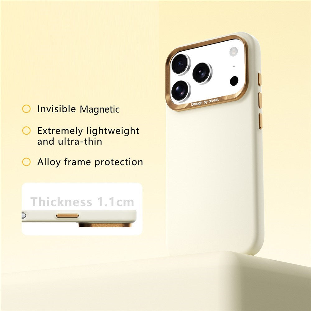 iPhone 18 Pro / 17 Pro ABEEL Hard Soft-Touch Plastic Case - MagSafe Compatible - Yellow
