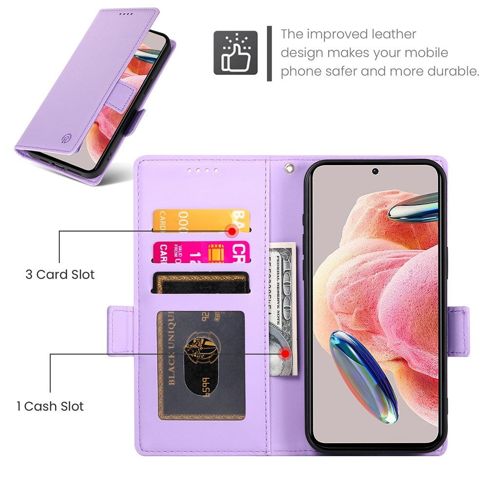 OPPO Reno16 F (5G) EIDERWOOD Faux Leather Flip Case with Card Holder - Purple