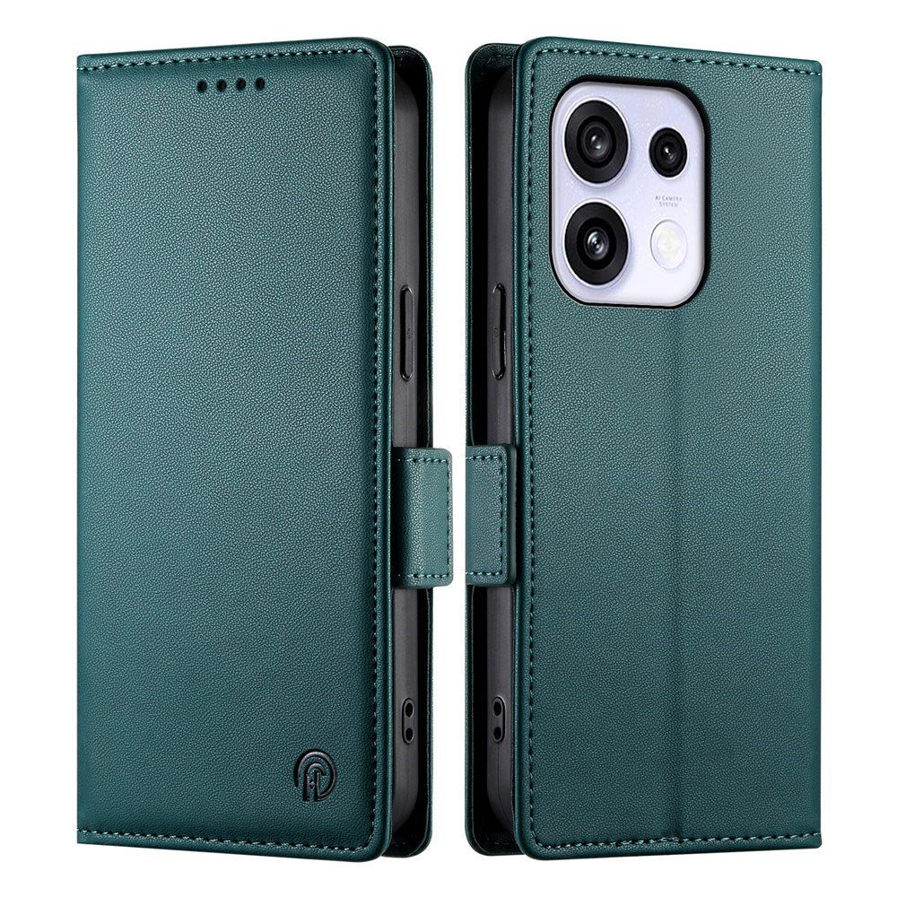 OPPO Reno16 F (5G) EIDERWOOD Faux Leather Flip Case with Card Holder - Green