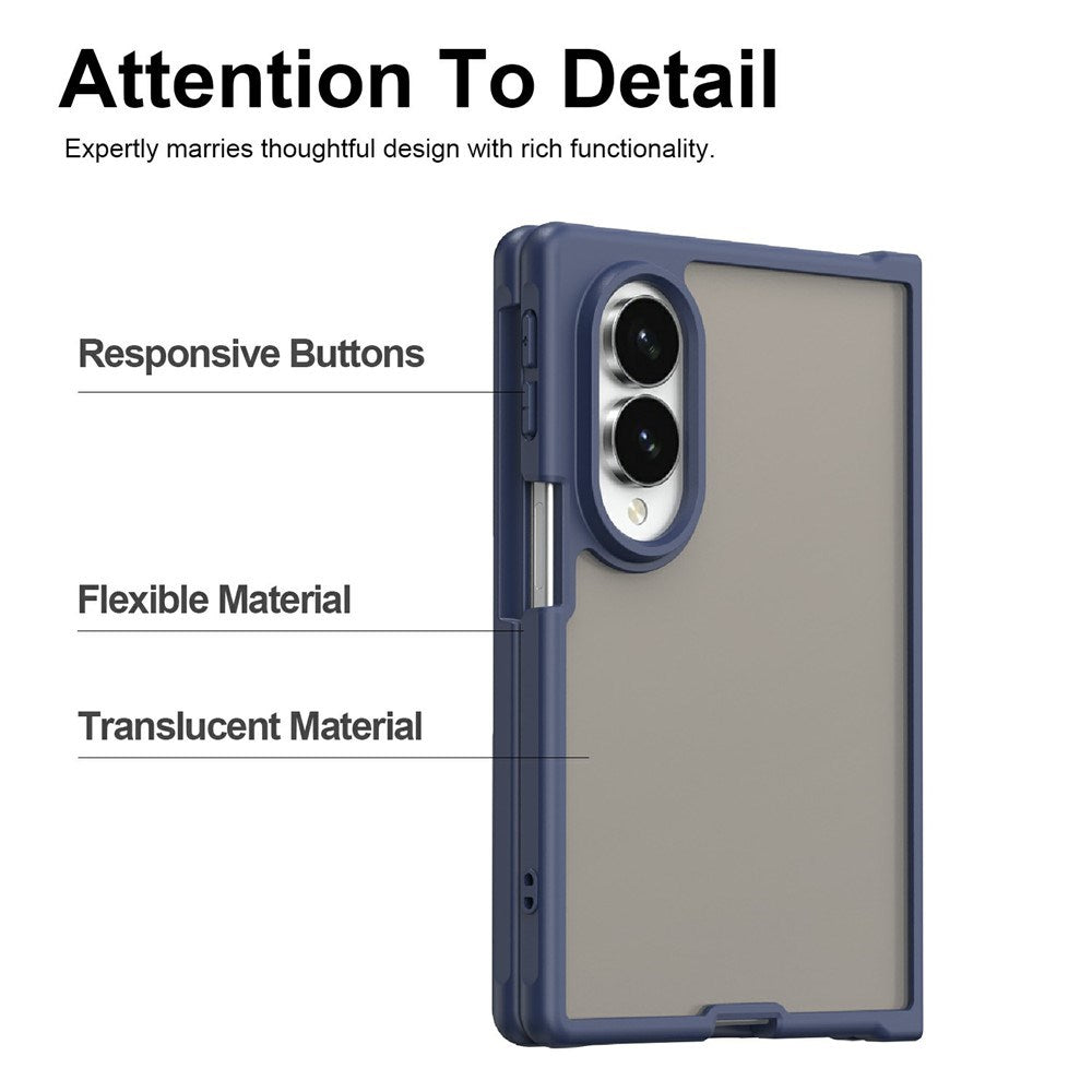 Samsung Galaxy Z Fold8 EIDERWOOD Mat Hybrid Case - Dark Blue