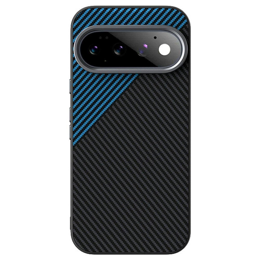 Google Pixel 11 Pro ABEEL Hybrid Case with Carbon Fiber Texture - Black / Blue