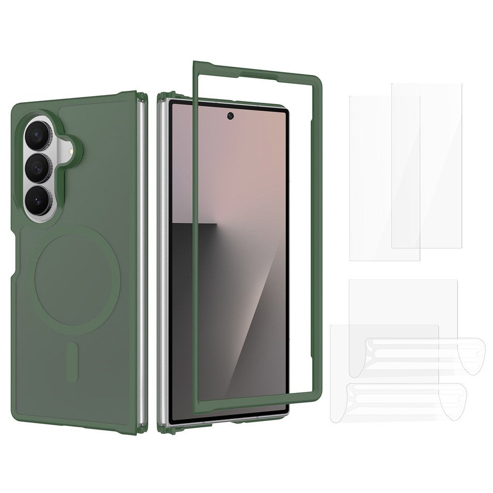 Samsung Galaxy Z Fold8 Ultra EIDERWOOD Hybrid Case incl. Screen Protector Set - Green / Transparent